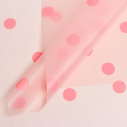 Пленка матовая "Горох коралловый" 0,58 х 0,58 м