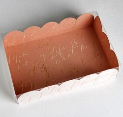 Коробка для пирожных 30 см*20 см*8 см "Для тебя"