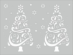 Трафарет НГ №4 15*20см