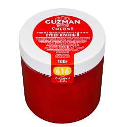 Краситель сухой жирорастворимый Супер красный "GUZMAN" 100 гр